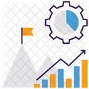 Analise De Metas Grafico De Negocios Analise Estatistica Ícone