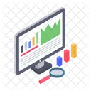 Análise de negócios on-line  Ícone