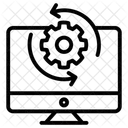 Analise De Otimizacao Engrenagem Lcd Ícone