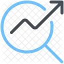 Analise De Pesquisa Crescimento De Pesquisa Grafico De Crescimento Ícone