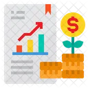 Análise de relatório financeiro  Ícone