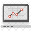 Analise Da Web Estatisticas De Sites Analise De Dados Ícone