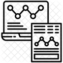 Grafico De Tendencias Analise De Tendencias Estatisticas Ícone