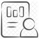 Estatisticas Do Usuario Infografico Do Usuario Grafico De Barras Ícone