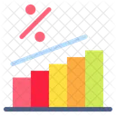 Analise De Venda Porcentagem Grafico De Barras Icon