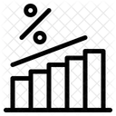 Analise De Venda Porcentagem Grafico De Barras Icon