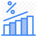 Analise De Venda Porcentagem Grafico De Barras Icon