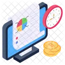 Horario Comercial Analise Em Tempo Real Estatisticas Em Tempo Real Ícone