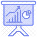 Icone De Linha Duotonica De Analise Financeira Ícone