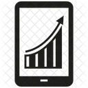 Telefone Celular Crescimento Grafico Ícone
