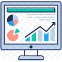 Analise On Line Relatorio De Grafico De Barras Analise De Crescimento Ícone