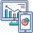 Analise On Line Relatorio De Grafico De Barras Analise De Crescimento Ícone