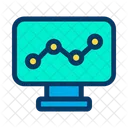 Grafico De Computador Grafico De Computador Analise Ícone