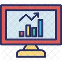 Grafico De Barras Grafico De Barras Grafico De Negocios Ícone