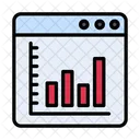 Pagina Da Web Relatorio Grafico Ícone