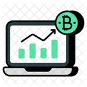 Analise De Bitcoin On Line Criptomoeda On Line Estatisticas De Bitcoin Ícone