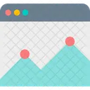 Analisis Grafico Sitio Web Icono