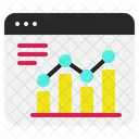 Analitica Visual Estrategia De Datos Rendimiento Empresarial Icon