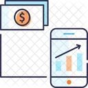 Crecimiento Analisis De Beneficios Analisis Movil Icon