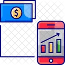 Crecimiento Analisis De Beneficios Analisis Movil Icono