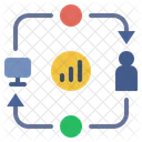 Analisis De Clientes Marketing Recopilacion De Datos Gestion Analisis De Procesos Icono