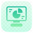 Analisis Informatico Grafico Circular Monitor Icono