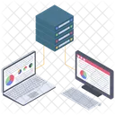 Analisis De Big Data Analisis De Bases De Datos Analisis De Bancos De Datos Icono