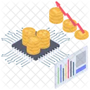 Análisis de bitcoins  Icono