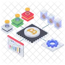 Análisis de bitcoins  Icono