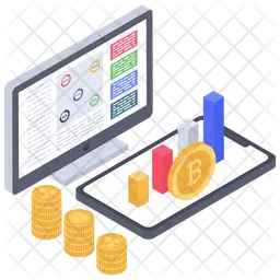 Análisis de bitcoins  Icono