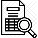 Analisis De Busqueda Analisis Investigacion Icono