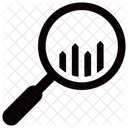 Analisis De Busqueda Analisis Grafico De Barras Icono
