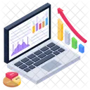 Grafico De Datos Crecimiento Empresarial Analisis De Datos Icono