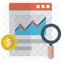 Analisis De Crecimiento Empresarial Grafico Financiero Grafico De Crecimiento Icono