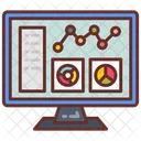 Analisis De Datos Visualizacion De Datos Mineria De Datos Icono