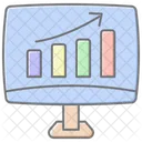 Analisis De Datos Icono De Color Lineal Icono