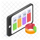 Datos Analisis Movil Icono