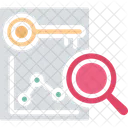 Analisis De Datos Monitoreo De Datos Busqueda De Datos Icono