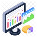 Analisis En Linea Analisis De Datos Estadisticas Icono