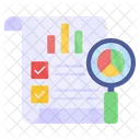 Informe Empresarial Analisis De Datos Infografia Icono