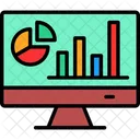 Analisis De Datos Analisis De Graficos Graficos En Linea Icono