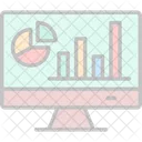 Analisis De Datos Analisis De Graficos Graficos En Linea Icono