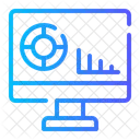 Analisis De Datos Caida De Datos Grafico Financiero Icono