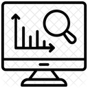 Monitoreo De Datos Analisis De Datos Busqueda De Datos Icono