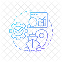 Análisis de datos de envío  Icono