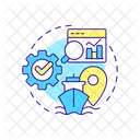 Análisis de datos de envío  Icono