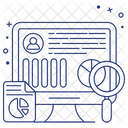 Análisis de datos en línea  Icono