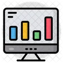 Analisis De Datos En Linea Infografia Estadisticas Icono