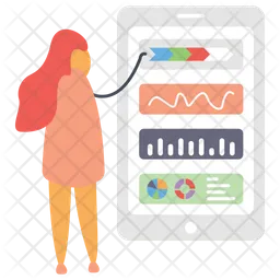 Análisis de datos en línea  Icono