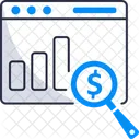 Analisis De Datos Financieros Finanzas Analitica Icono